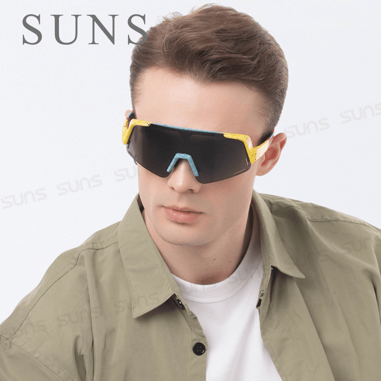 【suns】MIT戶外運動大框偏光墨鏡 風鏡柱面 炫彩框 抗UV400【S517】 3