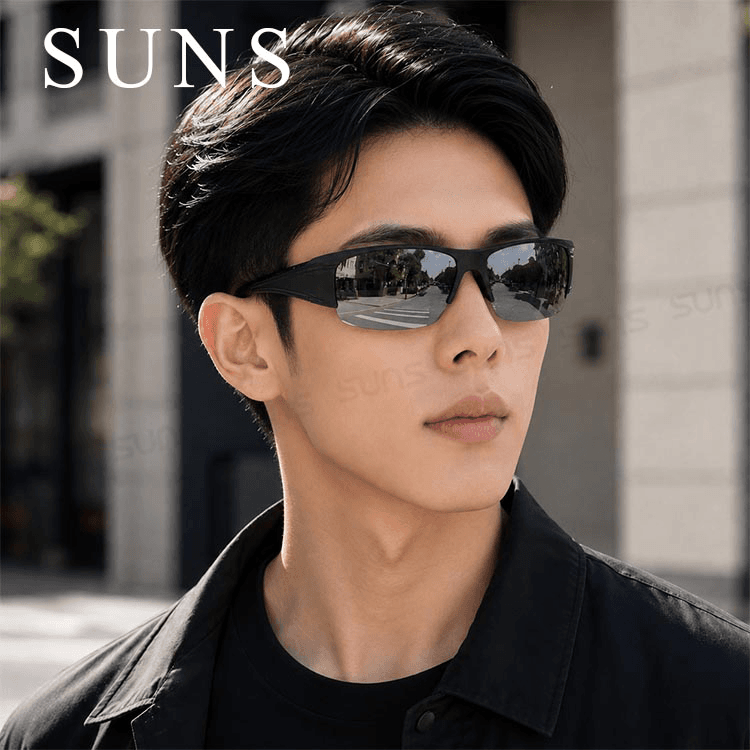 【suns】偏光太陽眼鏡 半框水銀鏡面 抗UV400 (可套鏡) 3