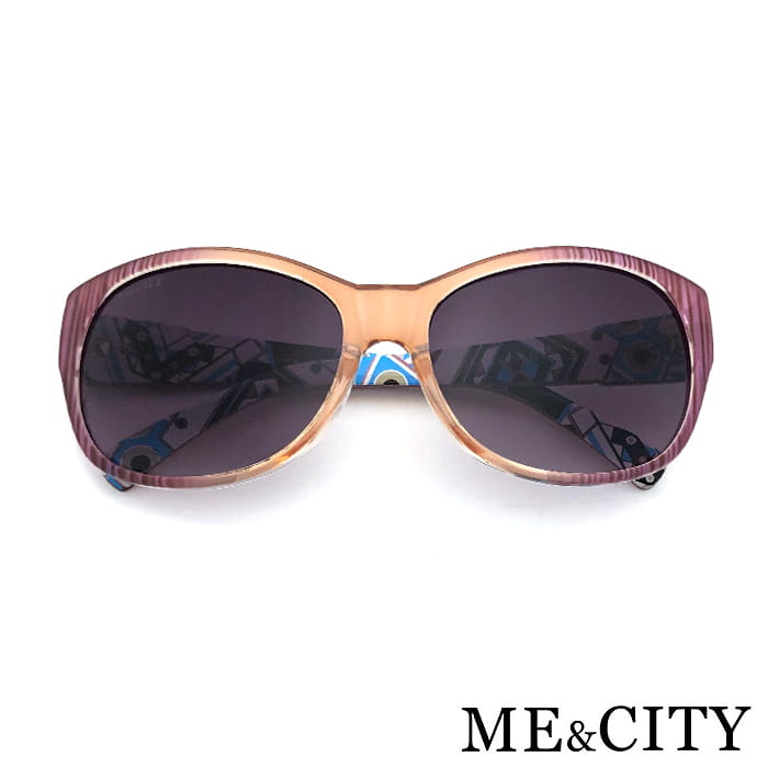 【ME&CITY】 義式盛夏絢彩雙色太陽眼鏡 抗UV (ME 1211 B06) 2