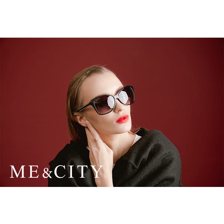 【ME&CITY】 極簡約雙色時尚太陽眼鏡 抗UV (ME 120024 J221) 4