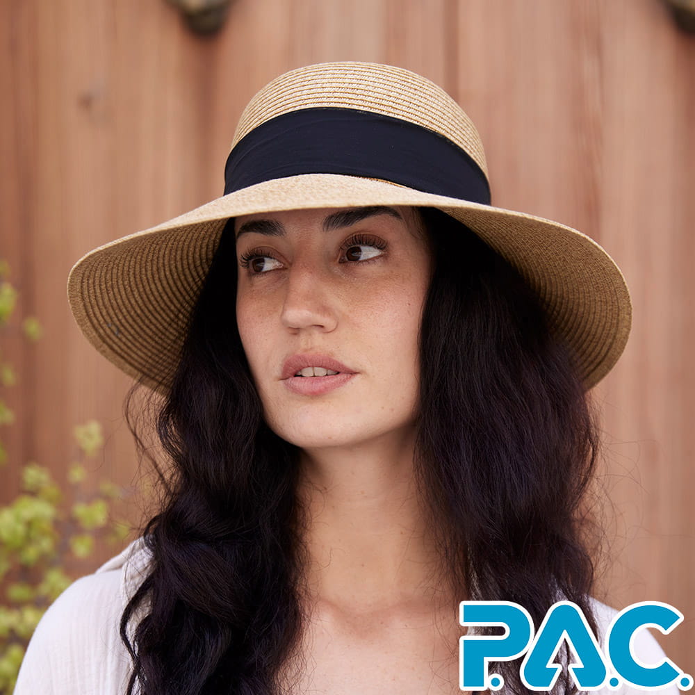 【PAC 德國】Kelli法式草帽(PAC30541005原草色/防蚊草帽/度假草帽/編織草帽) 0