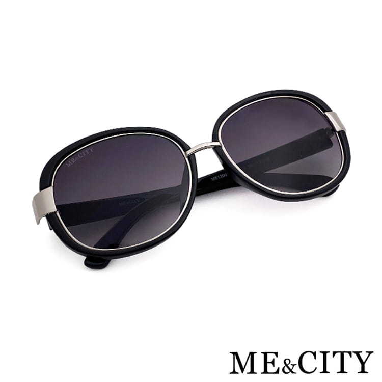 【ME&CITY】 時尚圓框太陽眼鏡 抗UV (ME 120019 L000) 12
