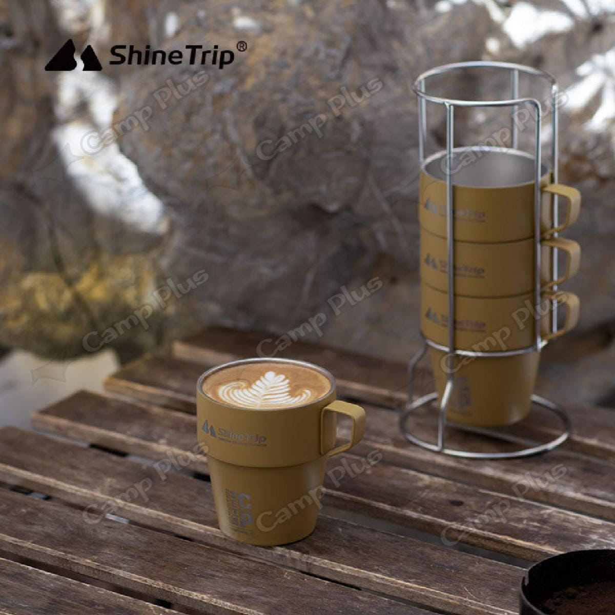 【ShineTrip山趣】304不鏽鋼杯4件組-趣飲套杯套裝 原色 悠遊戶外 6