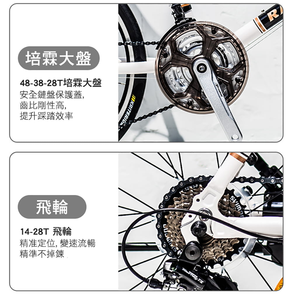 BIKEONE I7 MINIVELO 復古鋁合金小徑車21速指撥定位SHIMANO煞變合一變速 7