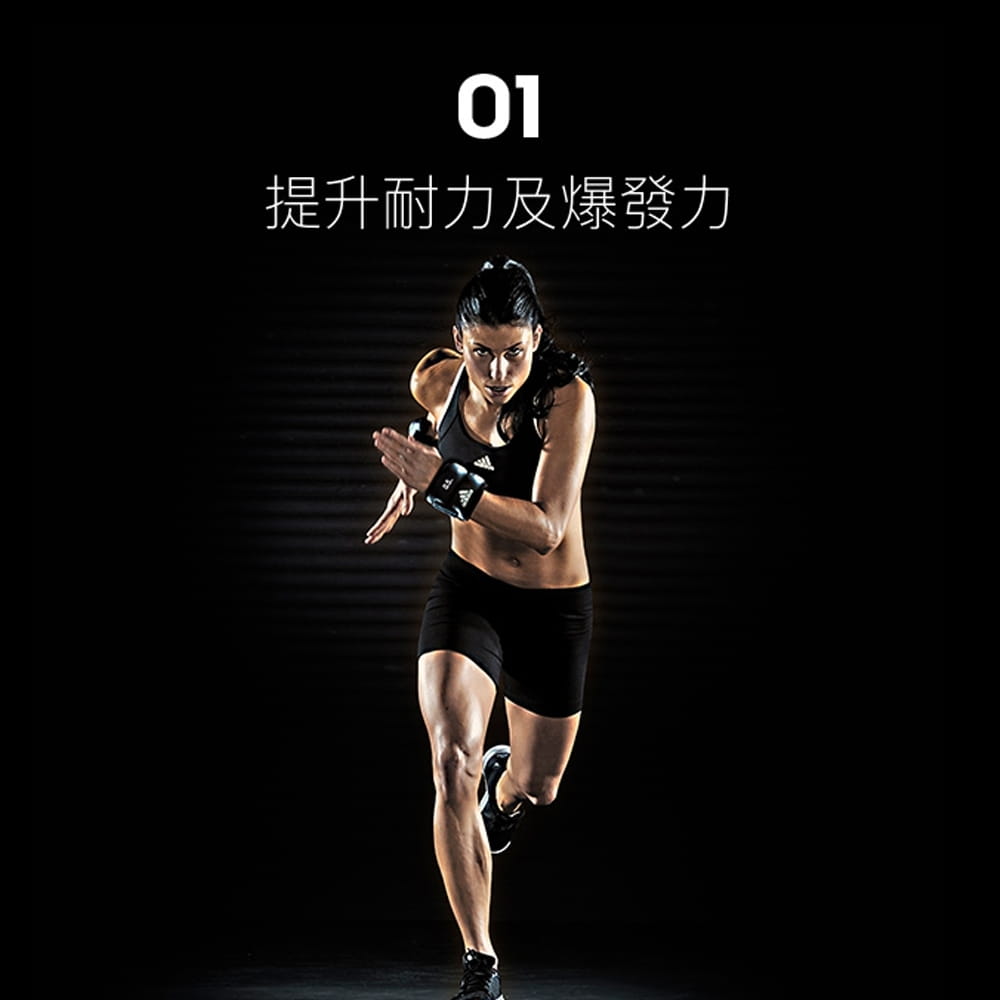 【adidas】加重訓練護腕/護踝-0.5kg(黑色) 1