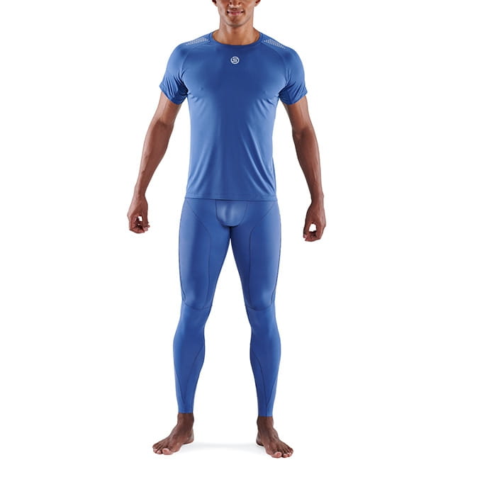 【澳洲SKINS壓縮服飾】澳洲SKINS-3訓練級短袖排汗衣(男)淺藍ST0150455(共四色) 0
