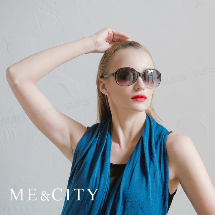 【ME&CITY】 時尚歐美透明紋路太陽眼鏡 抗UV (ME 1219 L01) 1
