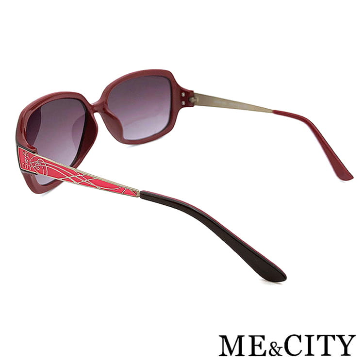 【ME&CITY】  浮雕閃耀花紋金屬太陽眼鏡 抗UV (ME 1218 J01) 10