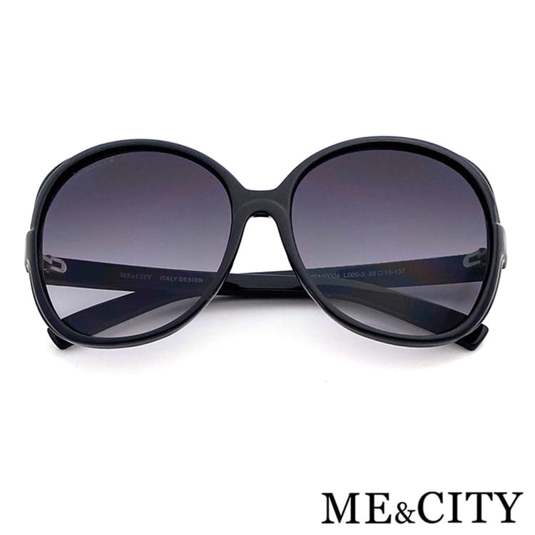 【ME&CITY】 義式浪漫雙色太陽眼鏡 抗UV400 (ME 120004 L000) 8