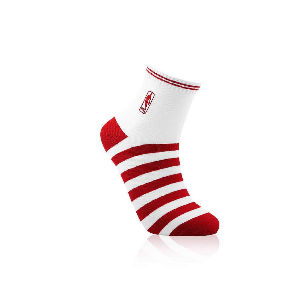 【NBA】繽紛基本刺繡平板短襪 4