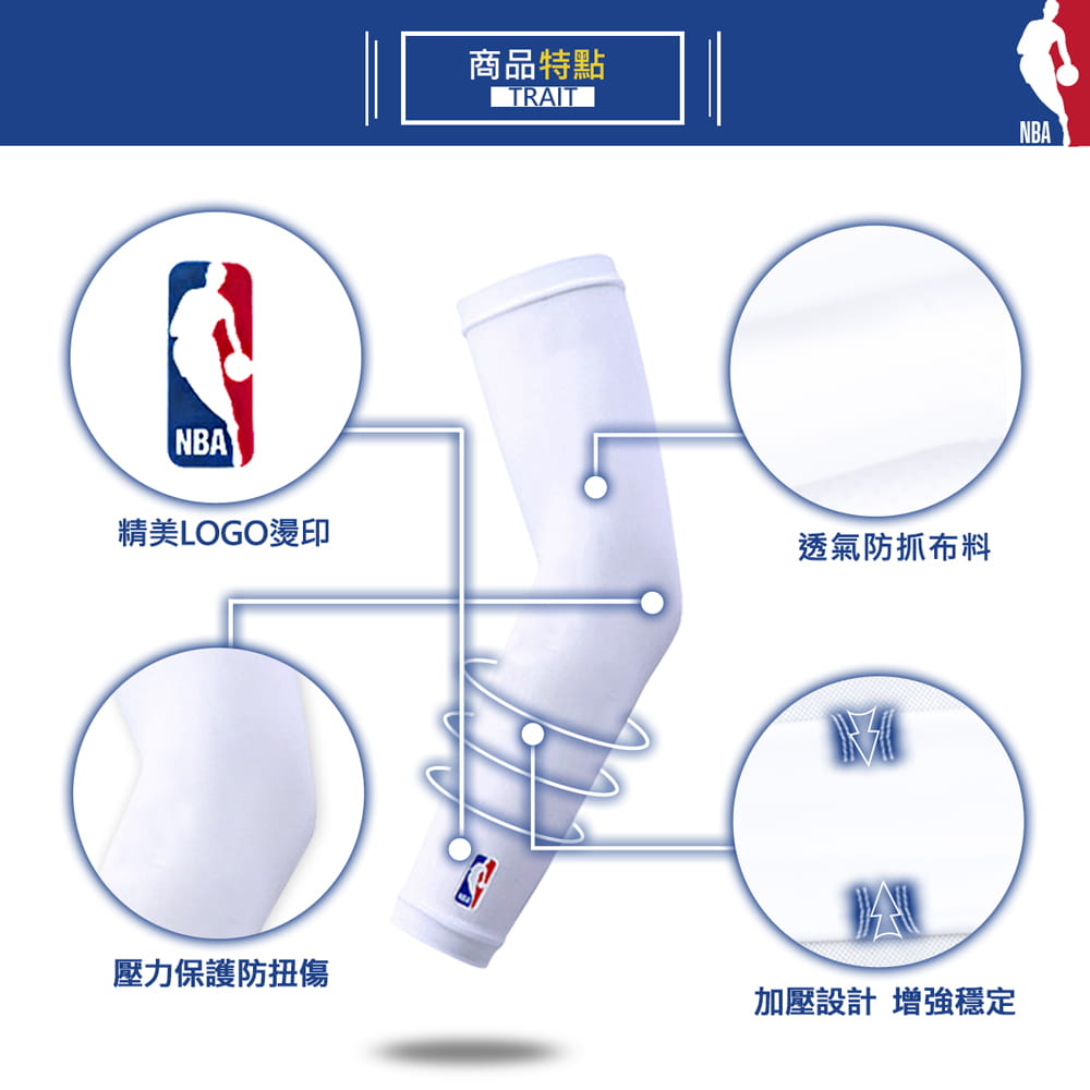 【NBA】經典LogoMan 運動袖套 3