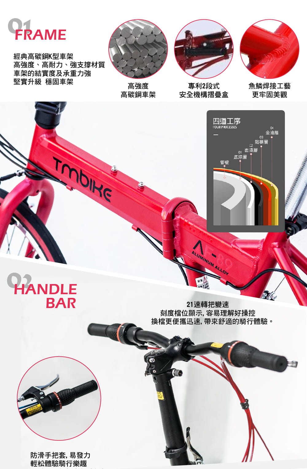 BIKEONE T11 LITE 20吋21速碟煞折疊車轉把式城市小跑極簡風小折為符合日常通勤需求 3