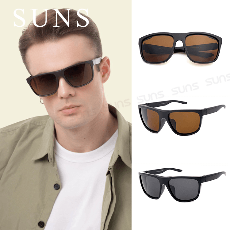 【suns】TR90彈性偏光太陽眼鏡 大框墨鏡 抗UV 【9164】 0