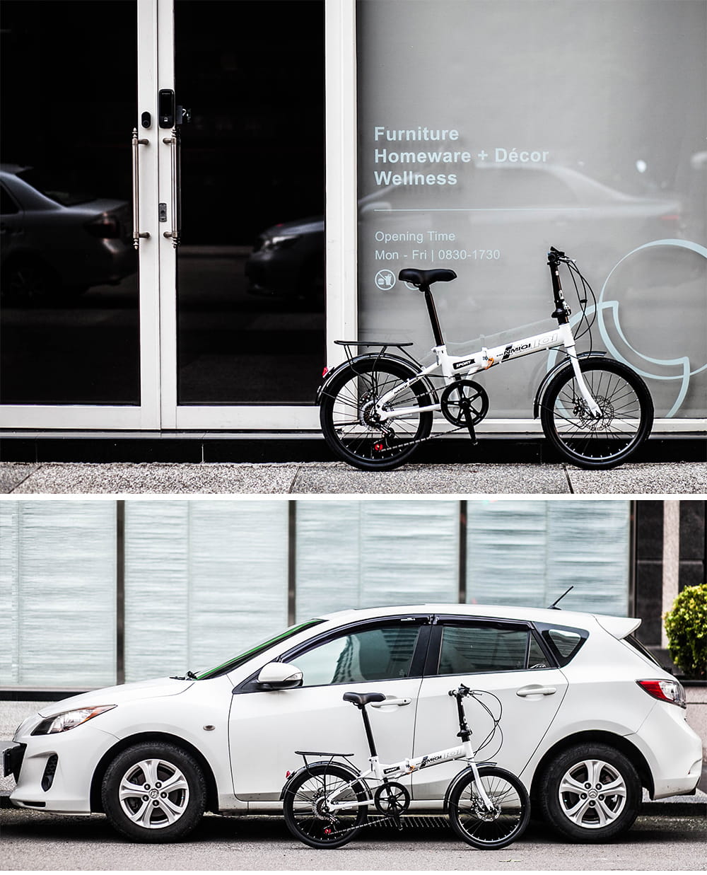 BIKEONE MINI30 20吋7速碟煞折疊車 搭配前後雙碟煞與擋泥板後貨架 18