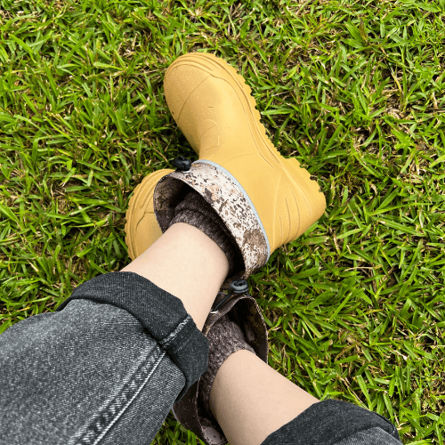 DI JAN 短筒野迷棕 登山雨鞋 5