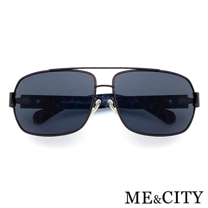 【ME&CITY】 時尚飛行員方框太陽眼鏡 抗UV (ME 110012 C680) 2