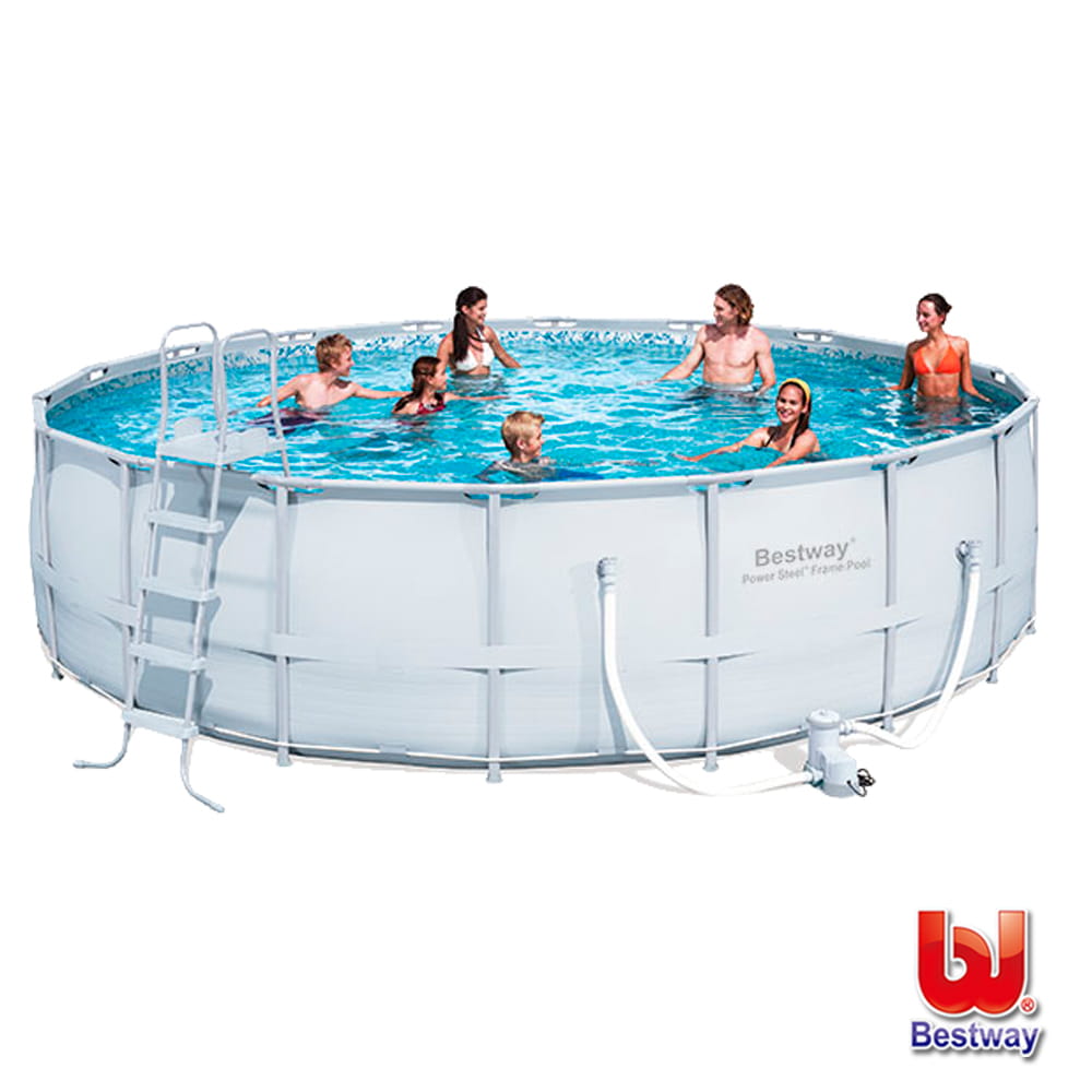 【Bestway】圓形鋼框架家庭式游泳池 0
