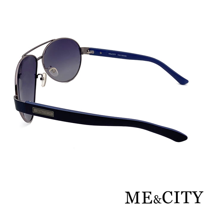 【ME&CITY】 時尚飛行員金屬偏光太陽眼鏡 抗UV(ME 1106 C08) 9