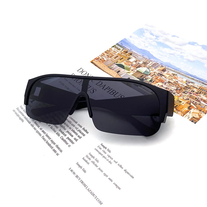 【suns】大框墨鏡 經典黑框偏光太陽眼鏡 抗UV400 (可套鏡) 1