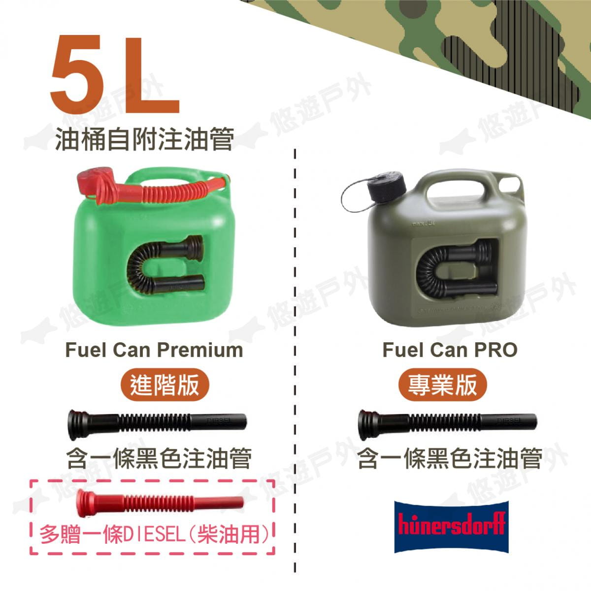 【Hünersdorff】Fuel Can PRO 德製油桶儲油桶5L (悠遊戶外) 4