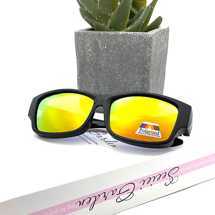 【suns】時尚桔水銀偏光太陽眼鏡  抗UV400 (可套鏡) 1