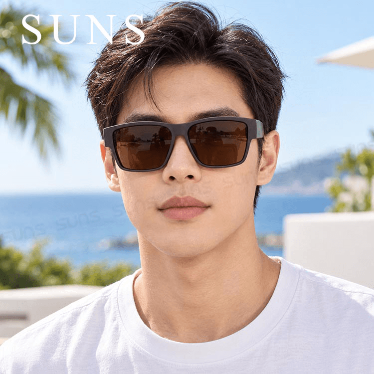 【suns】時尚大框太陽眼鏡 霧茶框 (可套鏡) 抗UV400 2