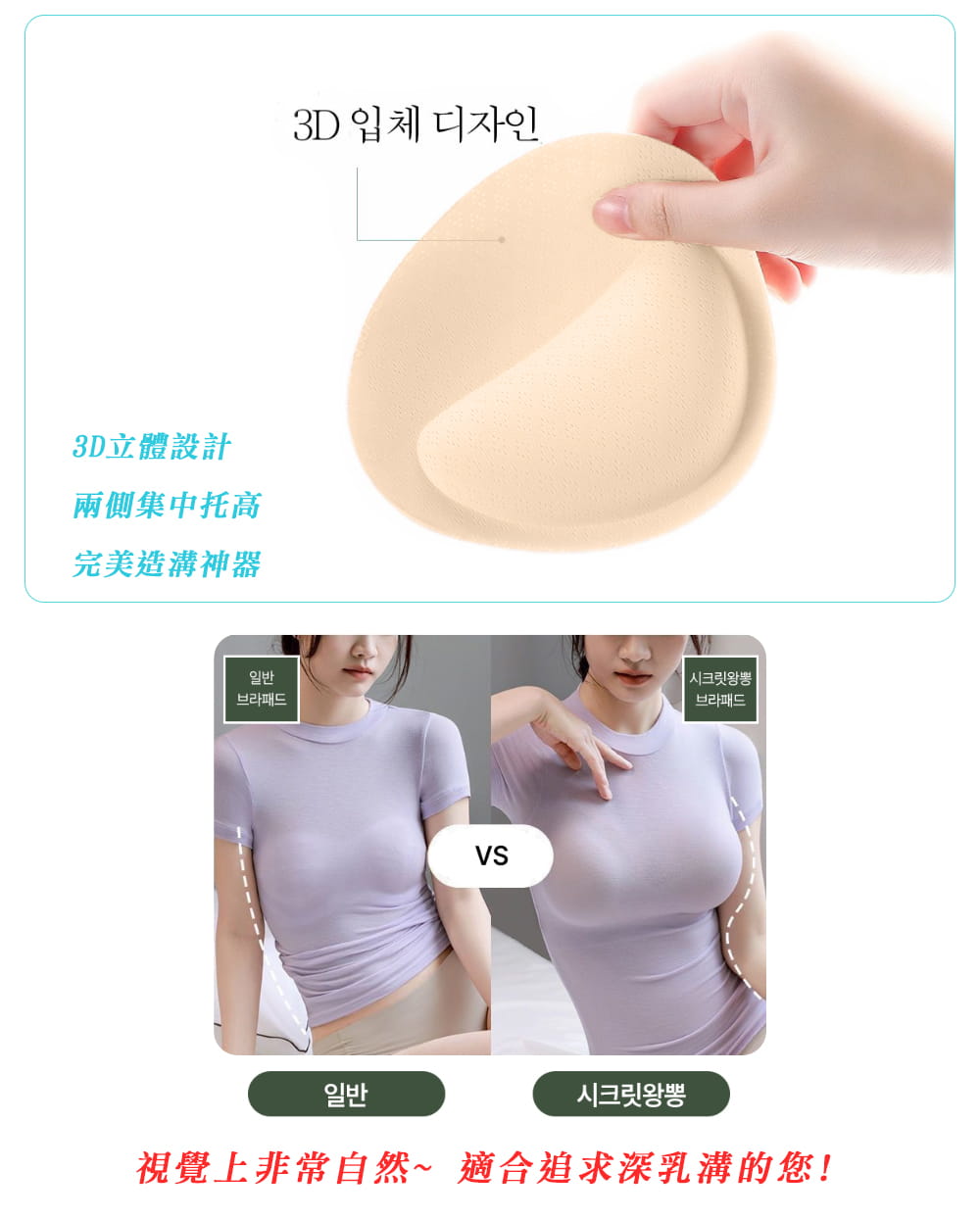 【Un-Sport高機能】升級版透氣孔鎖邊-高品質加厚胸墊（超厚2組入） 12