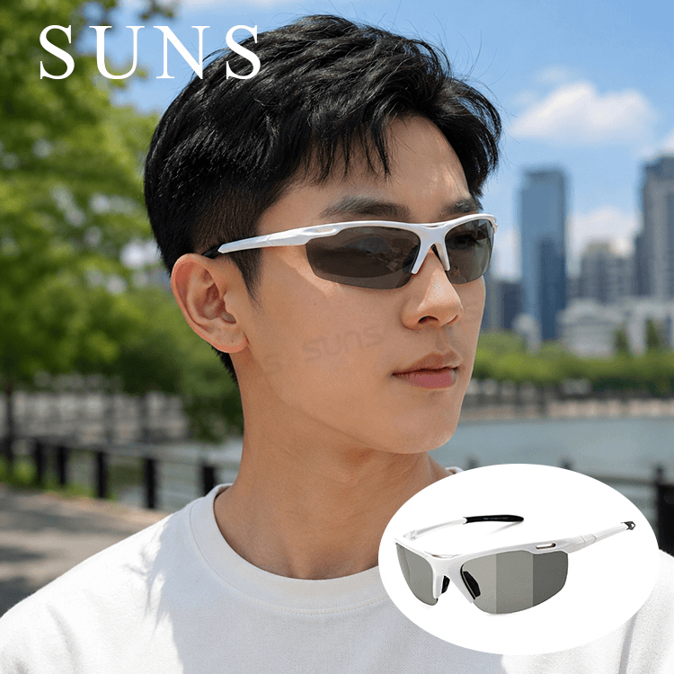 【suns】MIT變色偏光太陽眼鏡 輕量白框 抗UV 【21743】 0
