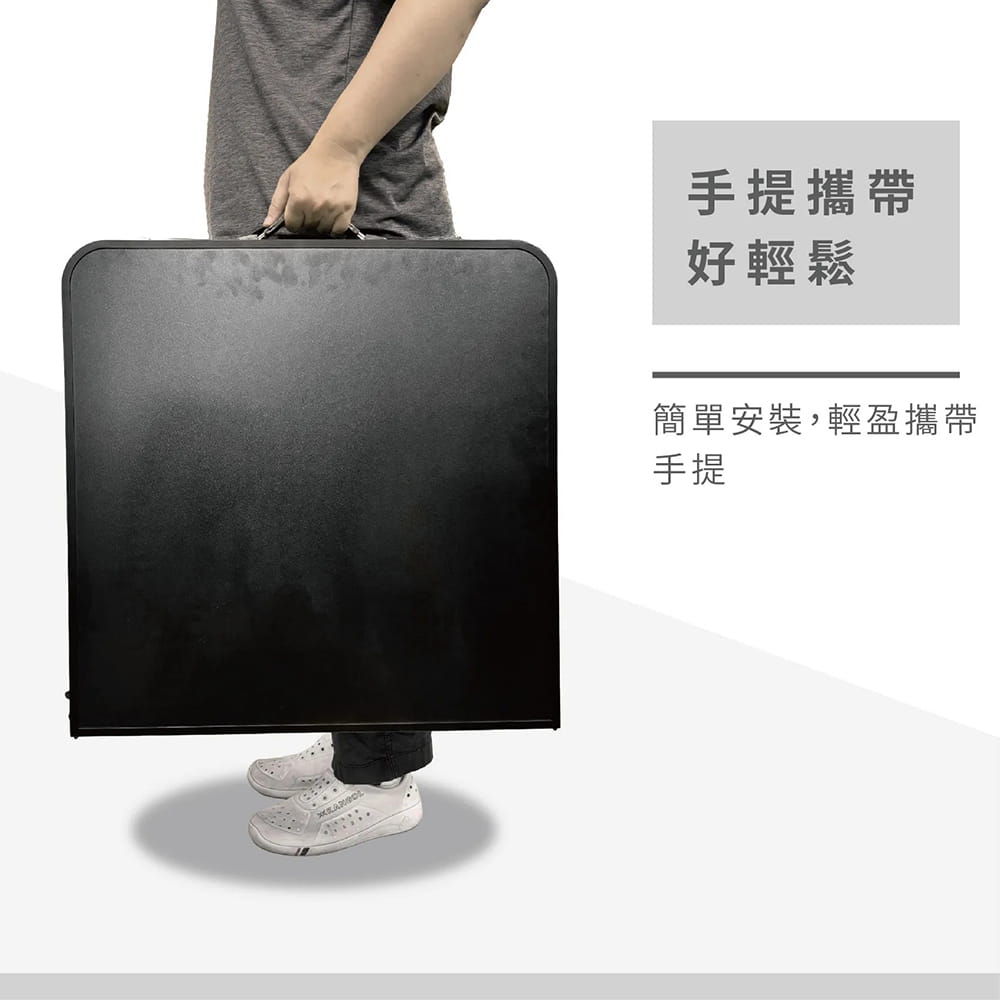 OUTDOORONE 墨黑四人折疊桌椅組 1桌4椅一體收納設計攜帶便利BLACK墨黑配色簡約有質感 4