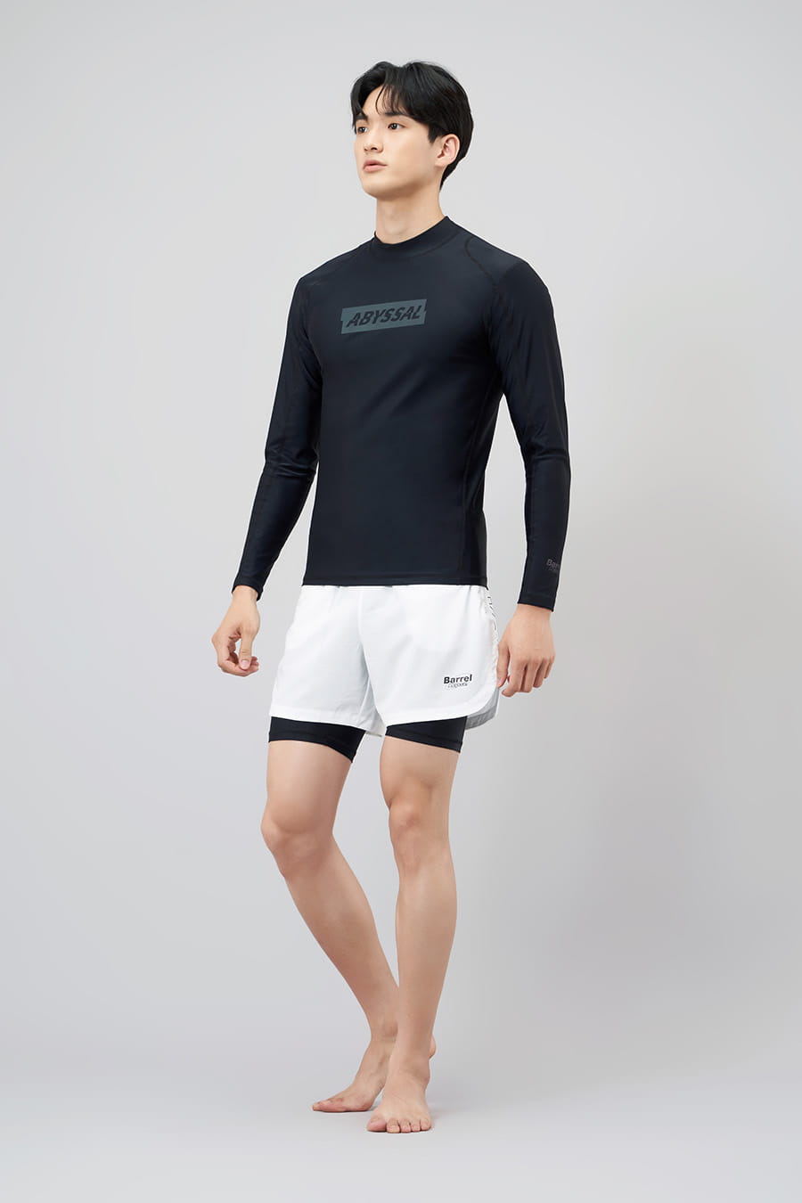 【BARREL】深海系列II 男款兩件式海灘短褲 #WHITE 1