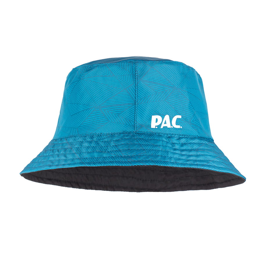 (登山屋)PAC德國雙面口袋折疊漁夫帽 (PAC30441002 幾何藍綠/黑/可雙面戴) 2
