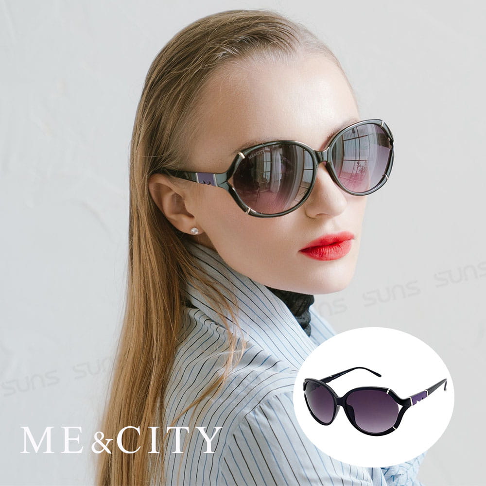【ME&CITY】 歐美時尚簡約太陽眼鏡 UV (ME 1204 L01) 0