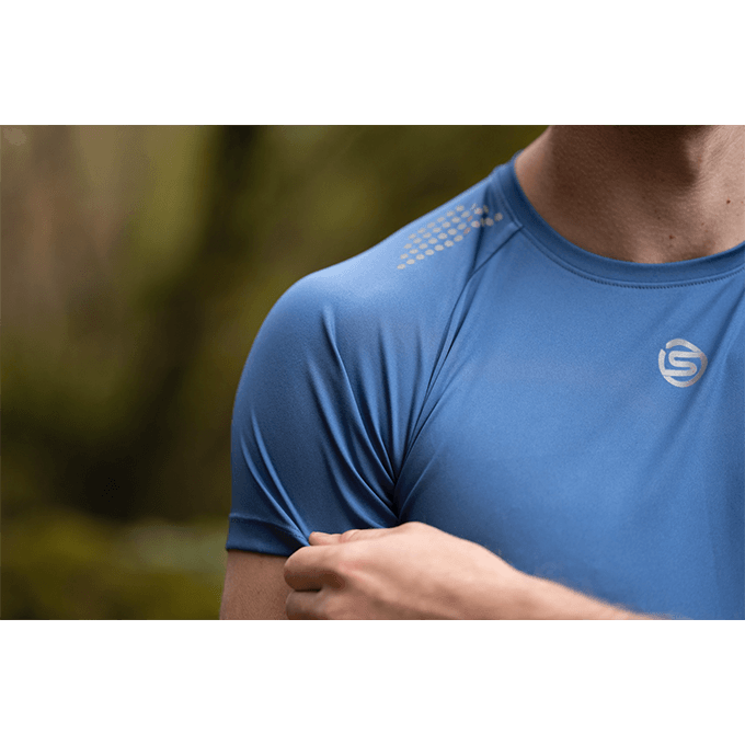 【澳洲SKINS壓縮服飾】澳洲SKINS-3訓練級短袖排汗衣(男)淺藍ST0150455(共四色) 8