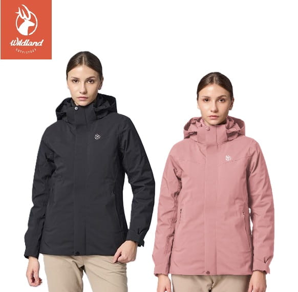 Wildland 荒野女彈性防水3in1+羽絨兩件式外套0B32919 0