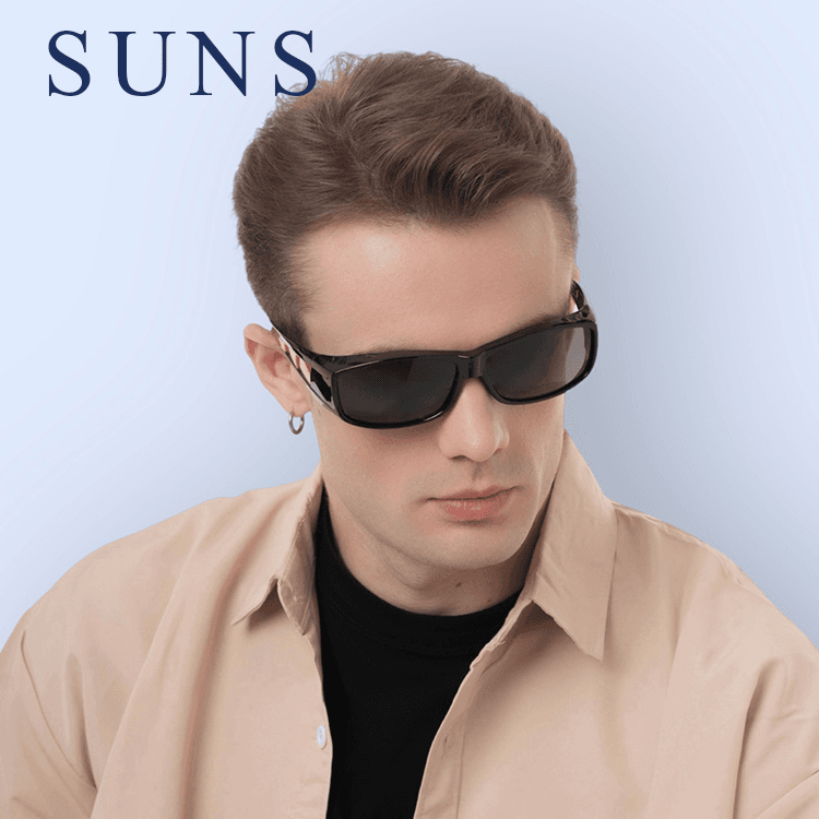 【suns】MIT包覆式偏光太陽眼鏡(橘框) 透氣/抗UV400 (可套鏡) 3