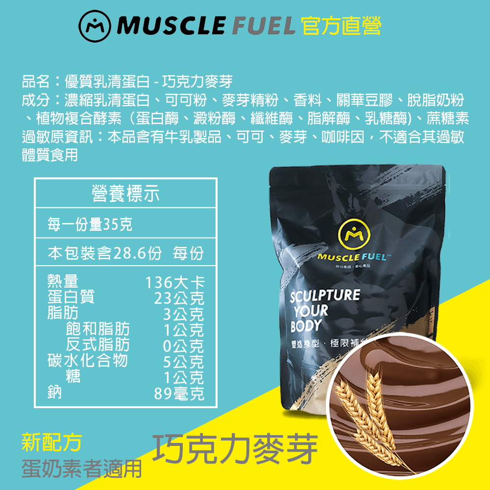 【Muscle Fuel】超進階乳清蛋白 1kg袋裝｜天然無化學味｜乳糖不耐 低GI 適用 17