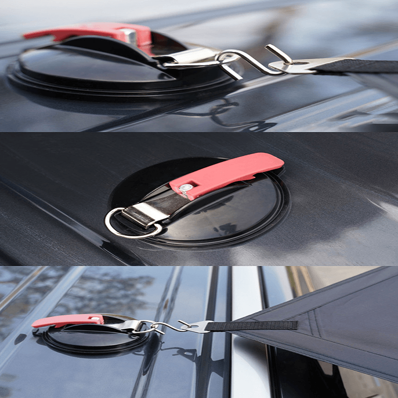 露營強力吸盤多功能車用強力吸盤車頂吸盤車邊帳吸盤車宿車露汽車吸盤超級吸盤車邊帳利器 運動市集mysport