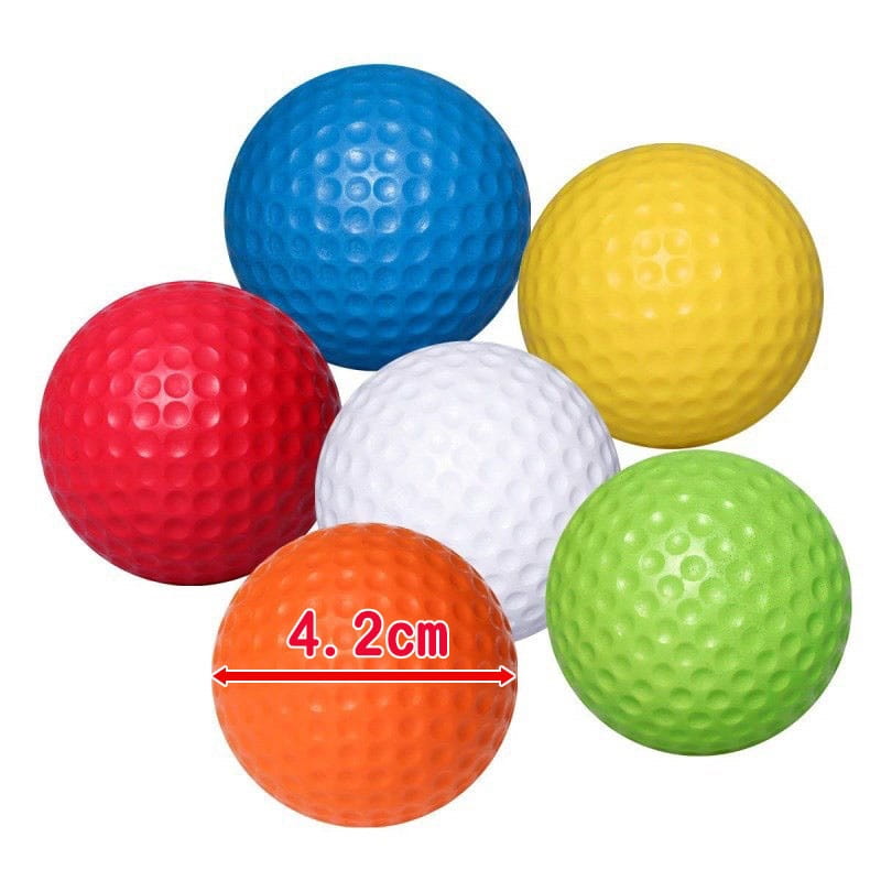 高爾夫室內PU練習球 (單顆入) 軟球 訓練球 室內揮桿練習 (顏色隨機)【GF08003-1】 5