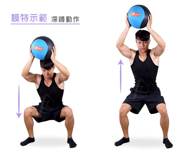 【ABSport】橡膠重力球（4KG－黑款）／健身球／重量球／藥球／實心球／平衡訓練球 5