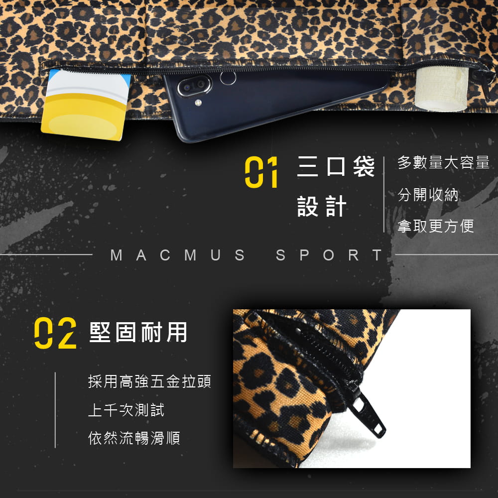 【MACMUS】超爆汗大容量收納登山貼身運動腰帶｜迷彩款 5