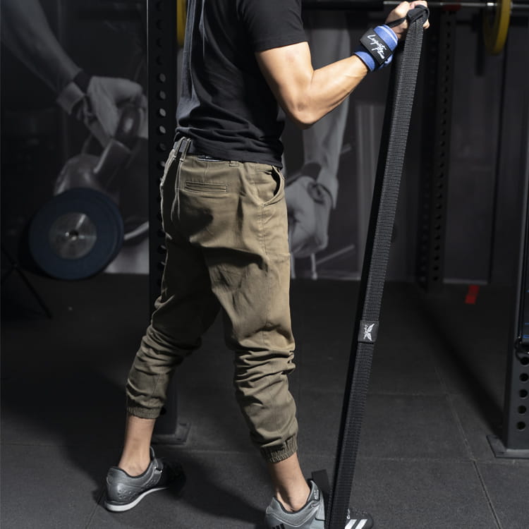 【LEXPORTS 勵動風潮】重量訓練健身 ◆ 彈力繩 時尚黑/30kg 2