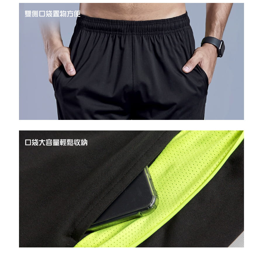 【Un-Sport高機能】二組入-男專業瞬間吸排運動短褲（健身/路跑/籃球） 4