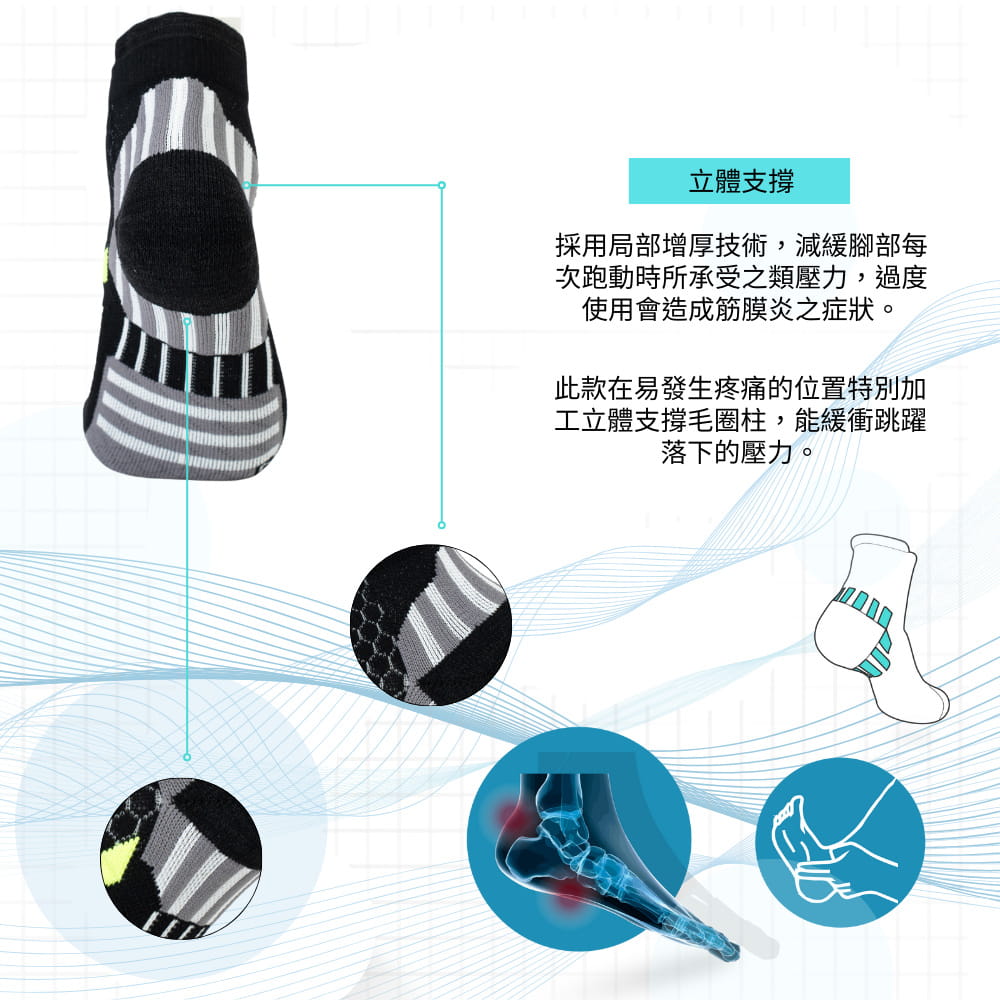 BL 魔幻抗菌除臭機能襪 3