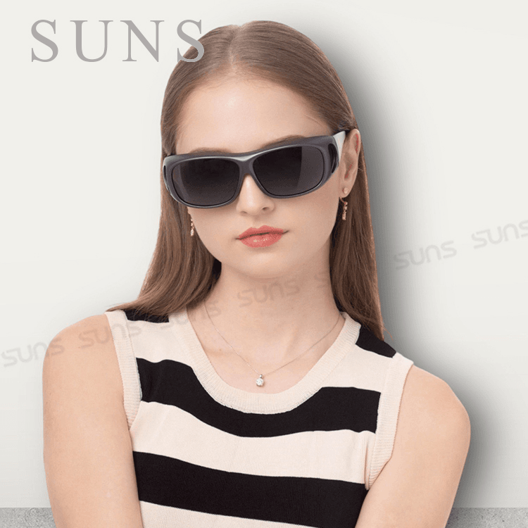 【suns】砂黑鋁紫偏光太陽眼鏡  抗UV400 (可套鏡) 4