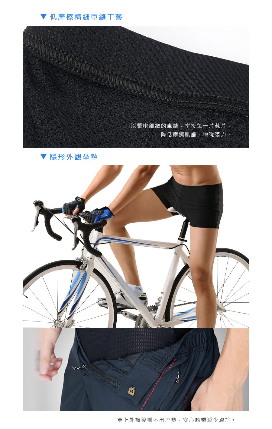 【Un-Sport高機能】男自行車五層複合軟墊騎行內褲(車褲/騎行內著) 4