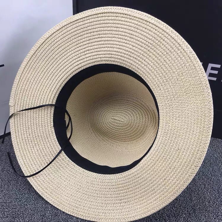 草帽 遮陽帽 細緻編織全年防曬法式風情百搭優雅閃變巨星名模風範 4