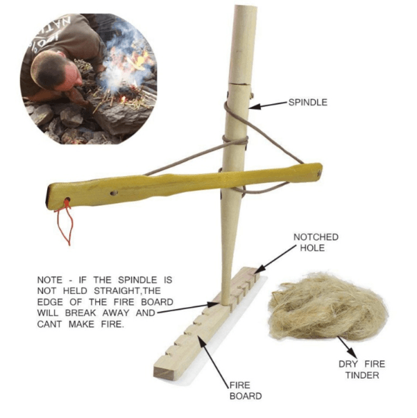 【Outkeeper】野外露營登山鑽木取火生存生火工具開發培訓道具 2