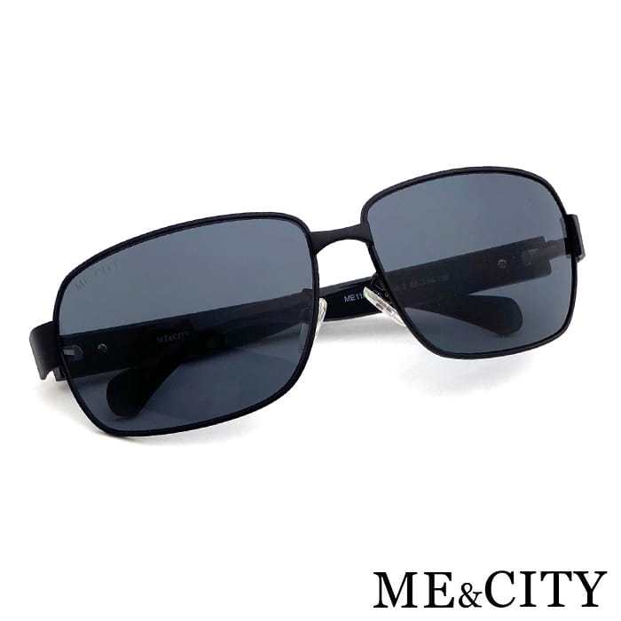 【ME&CITY】 義式紳士黑質感方框太陽眼鏡 抗UV (ME 110013 L600) 7
