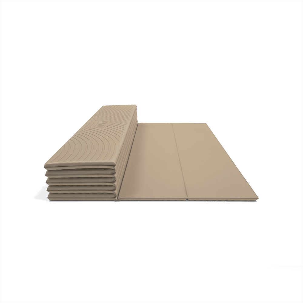 【QMAT】8mm加大折疊瑜珈墊 (附尼龍拉鍊袋) 70*190cm 3