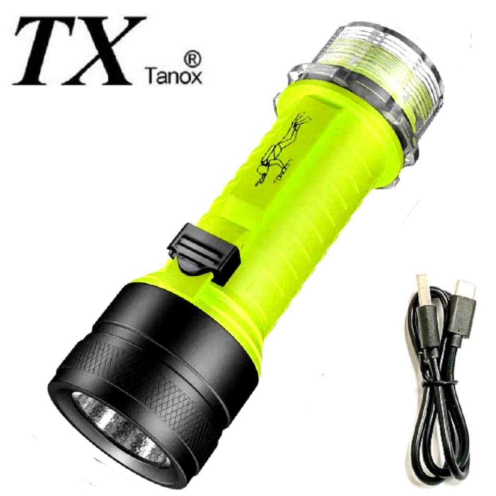 【TX】特林XHP50 LED黃白雙光潛水手電筒(T-WA-P50USB) 0